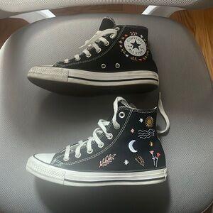 Converse Women's Black All Star “It's Ok To Wander” Hi-top Sneakers